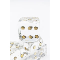Объект декоративный Dice Transparent «Прозрачные кубики» 17x4 см