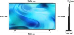 Телевизор LED Samsung 70" UE70U8000HUXPY черный 4K Ultra HD 60Hz DVB-T2 DVB-C DVB-S2 USB WiFi Smart TV