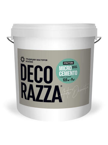 Микроцемент крупная фракция Decorazza Microcemento Struttura + Legante / Декорацца Структура