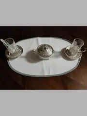 Салфетка сервировочная "Нежность(сер)"(набор 6шт)