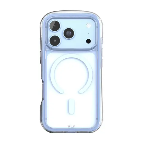 Чехол VLP iPhone 18 Pro Bubble Case с MagSafe голубой