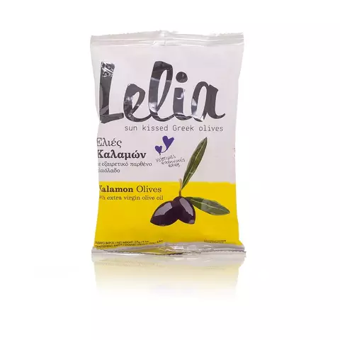 LELIA, Оливки с косточкой Kalamata в оливковом масле 275г., Греция