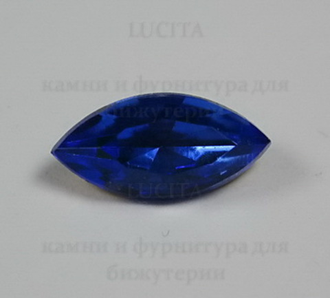 Ювелирные стразы Preciosa Sapphire (15х7 мм) ()