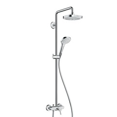 Hansgrohe Croma Select E 27258400 Душевая система внешнего монтажа со смесителем 114,1 см верхней лейкой 18,7х18,7 см 2 режима фото