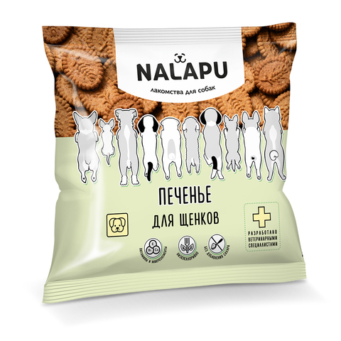 NALAPU печенье для щенков 115 гр