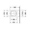 Duravit DuraStyle 2552090000 Унитаз подвесной белый