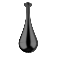 Gessi Goccia 33751#299 Верхний душ для потолочного крепления каплевидной формы, h=387мм, цвет: черный фото