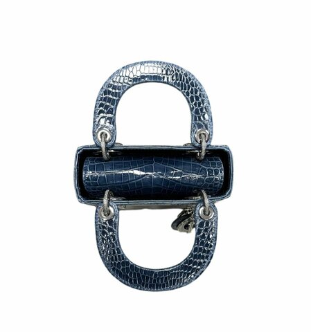 Сумка Dior Lady Dior, модель мини-формата синий