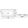 Ceramica Nova Grace CN7012WX Раковина накладная без отверстия под смеситель, 81x45.7, цвет: белый