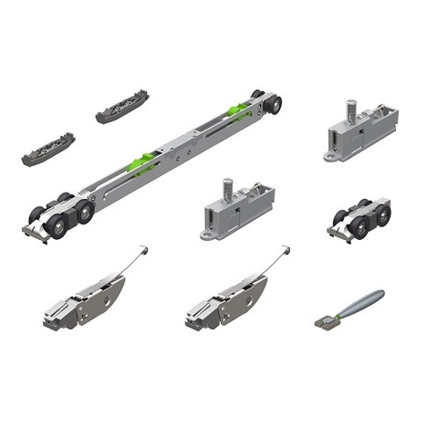 Комплект для раздвижных дверей ARMADILLO SLD.Scope SET 3 soft close+roller/80 /58039/