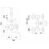 Cezares Golf GOLF-PBV-02-BI Смеситель на борт ванны с ручным душем