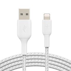 Кабель Belkin BoostCharge USB-A - Lightning Braided Cable, 2м, белый