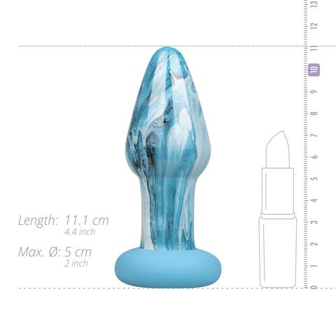 Стекло втулка Ocean Curl Glass Butt plug