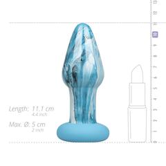 Стекло втулка Ocean Curl Glass Butt plug