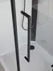 BelBagno UNO-CAB-A-1-90-C-NERO-Bi-TOP-L Душевая кабина с задними стенками, смесителем, верхним и ручным душем, акриловым поддоном и крышей, левосторонняя