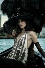 ZARA ТОП-ХАЛТЕР С БИСЕРОМ И БАХРОМОЙ ZW COLLECTION, ЗОЛОТОЙ/СЕРЕБРЯНЫЙ