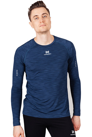 Элитная беговая футболка с длинным рукавом Nordski Pro Blue мужская