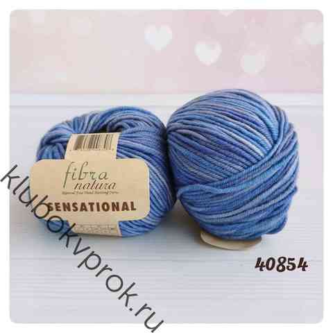 FIBRA NATURA SENSATIONAL 40854, Голубой меланж