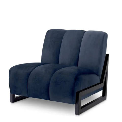 Фото: Кресло LANDO, Savona midnight blue velvet - основной вид