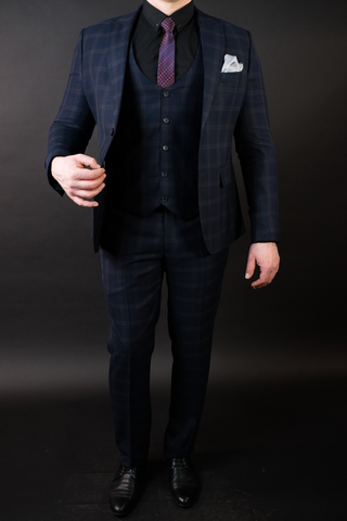 Костюм мужской - тройка Slim Fit Danilo Barcelo 02/082