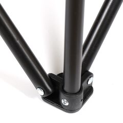 Кресло складное 62х62х90 см, черное, с подстаканником, 120 кг, Green Days, YTBC146