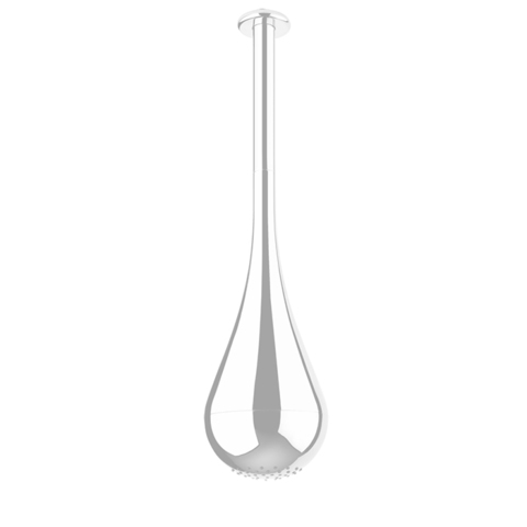 Gessi Goccia 33752#279 Верхний душ для потолочного крепления каплевидной формы, h=602мм, цвет: белый