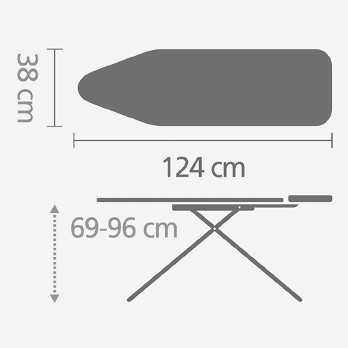 Гладильная доска Brabantia 124Х38см (B) Стрекозы, арт. 111181 - фото 2