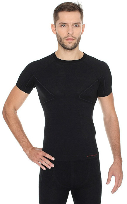 Термобелье мужское Brubeck Active Wool термофутболка черная - 5