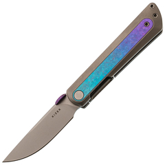 Фото Складной нож Kizer Quoll, сталь S45VN, рукоять Titanium&Crystallized Titanium