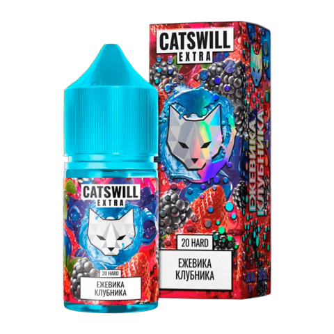 Жидкость CATSWILL EXTRA Salt 2% HARD 30 ml - Ежевика Клубника