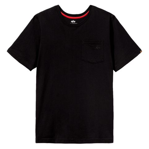 Футболка Alpha Industries Small Logo Pocket Tee Black (Черная)