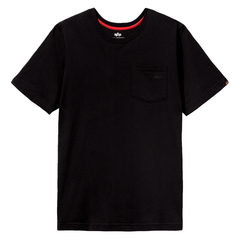 Футболка Alpha Industries Small Logo Pocket Tee Black (Черная)