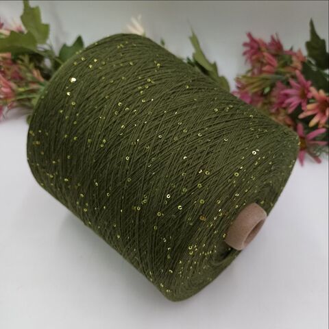Cotton Sequin Two 100% хлопок, пайетка 2мм 1000м/100гр 029 Еловый