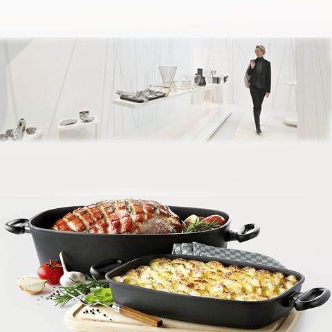 Утятница с крышкой 33х21 см (5,5 л) AMT Frying Pans арт. AMT 3321