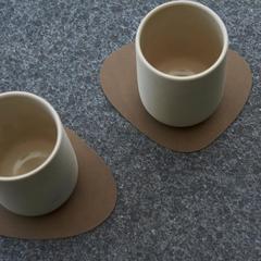 Подстаканник фигурный11x13 см LindDNA Nupo light grey 981182