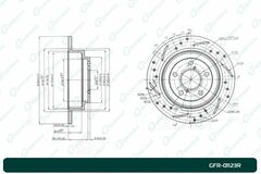 Диск тормозной перфорированный G-brake GFR-01123R правый