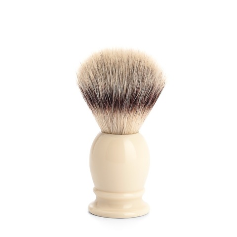 Помазок MUEHLE CLASSIC, фибра высшей категории Silvertip, смола, цвет слоновой кости, размер M 31 K