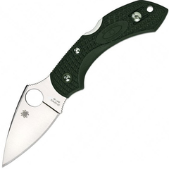 Фото Складной нож Dragonfly 2 British Racing - Spyderco 28PGRE2, сталь ZDP-189 Satin Plain, рукоять термопластик FRN зелёный