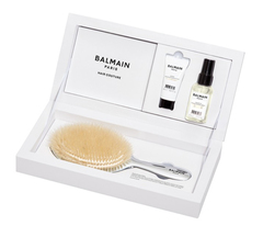 Balmain Hair Couture СПА-щетка Luxurious (серебряная щётка, аргановый эликсир, кондиционер)