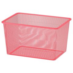 Сетчатый ящик для хранения IKEA TROFAST (ТРУФАСТ), Светло-красный, 42x30x23 см