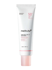 Medicube PDRN Pink Tone Up Sun Cream SPF50+ PA++++ тонирующий солнцезащитный крем с ПДРН