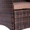 Лаунж/Lounge сет [диван+2кресла+столик+подушки] (мод.210013 А) коричневый