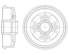 Барабан тормозной G-brake  GD-06799