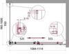 BelBagno Acqua ACQUA-AH-1-110/100-C-CR Душевой уголок прямоугольный, 110x100, цвет: хром