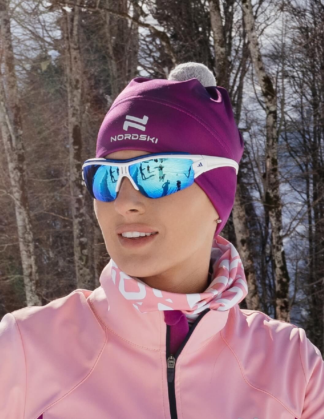 Многофункциональный бафф Nordski Logo candy pink - 2