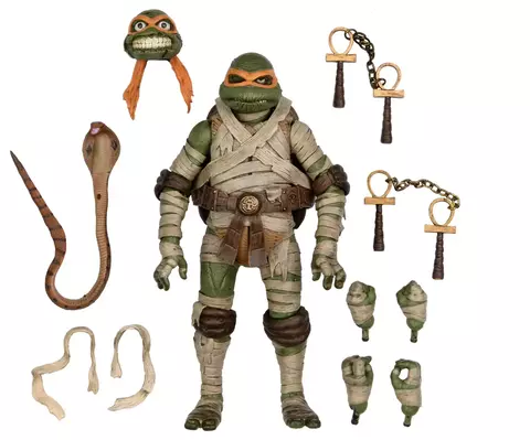Фигурка NECA Universal Monsters x TMNT: Ultimate Michelangelo as The Mummy
