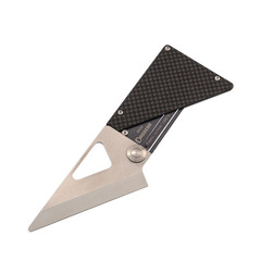 Фото Складной нож в кардхолдере Daggerr Cardknife Blue, сталь 8cr13mov, рукоять титан/карбон