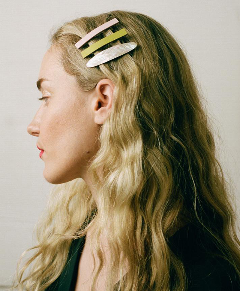 Заколка Bar Hair Clip mini цвета шартрез