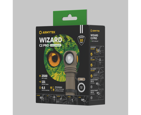 Armytek Wizard C2 Pro Magnet USB Sand White