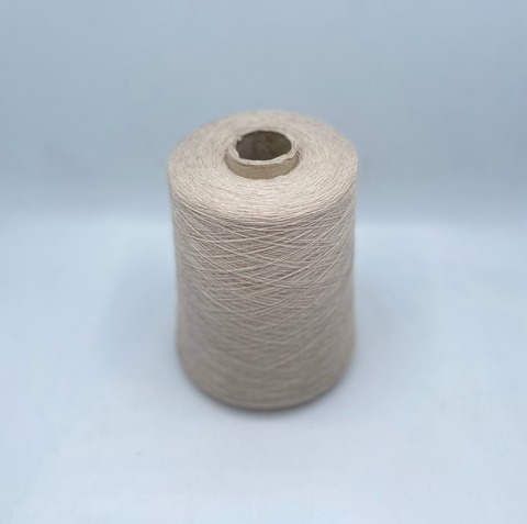 Бобинная пряжа (пр.Италия),1500м/100 гр. 80%шерсть, 20%полиамид, цвет-Серо-бежевый,арт-31828